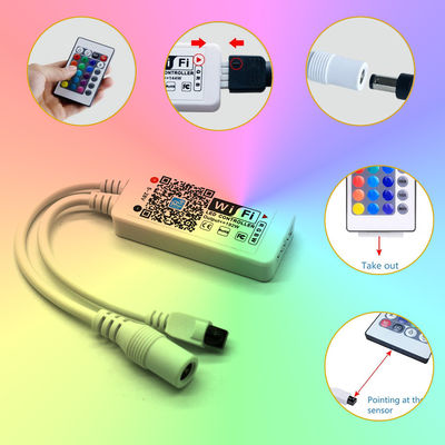 DC12V 14.4W/M RGB LED Strip Light 5m length 24 Keys Remote Controller