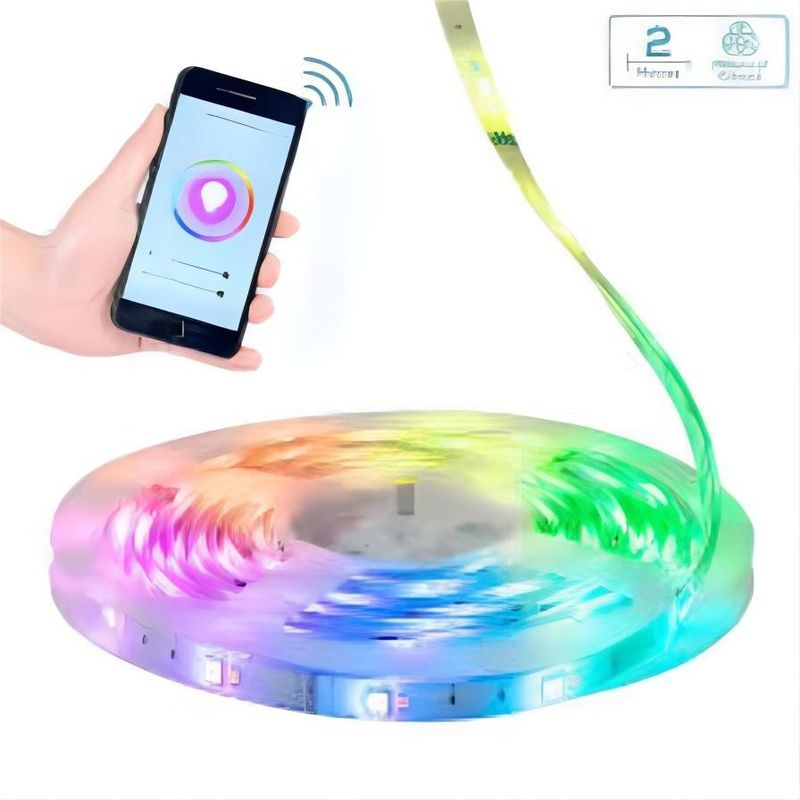 Commande à distance 5050 RGB LED Flexible 30LED RGB DC 12V CE RoHS Pour la maison