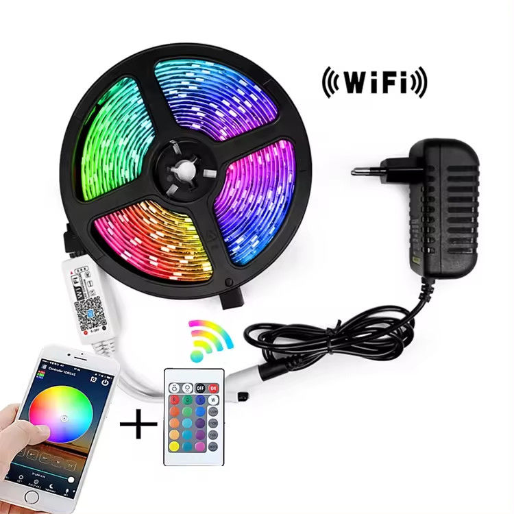 5m 150 leds TV rétroéclairage LED bande DC5V télécommande 24 touches SMD5050 RGB bande Tira port USB bande LED flexible