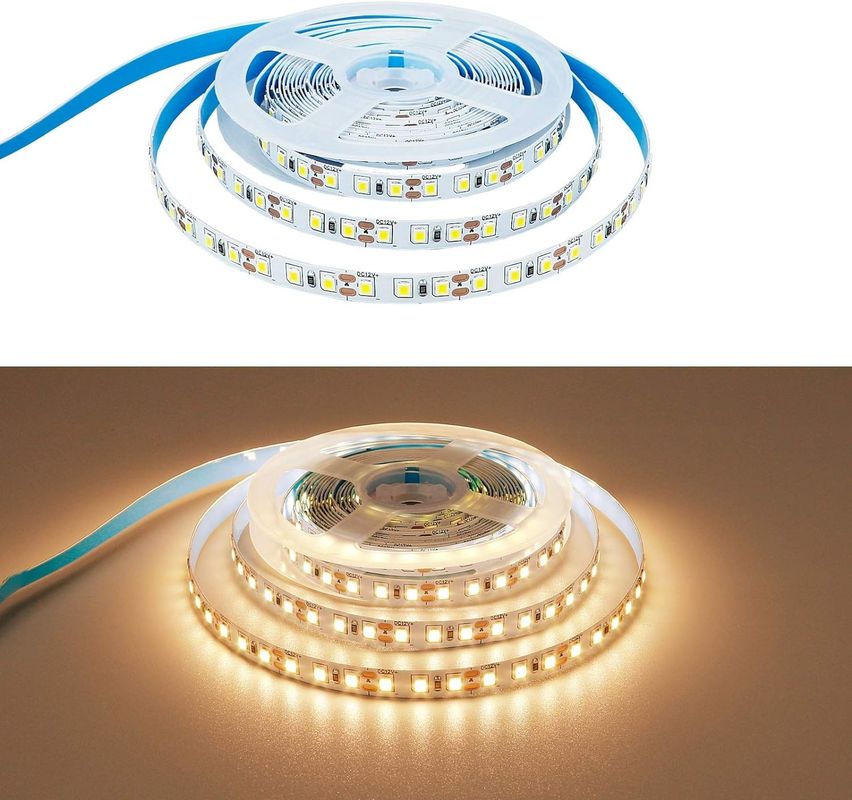 2835 Source lumineuse à bande LED 5M/Roll DC 12V/24V PCB blanc émettant de la couleur pour l'éclairage intérieur