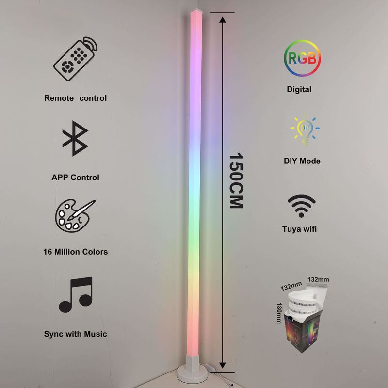 Lampes de sol de chambre moderne et populaire Salon Diverses lampes d'atmosphère Contrôle APP intelligent