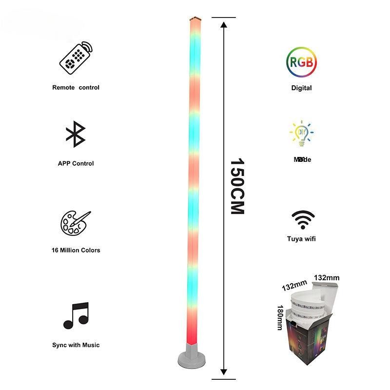 Lampes de sol de chambre moderne et populaire Salon Diverses lampes d'atmosphère Contrôle APP intelligent