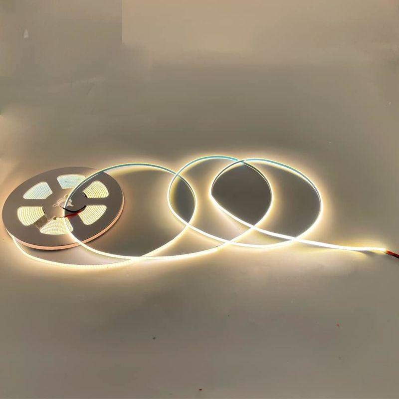 Super étroite largeur 3 mm COB LED Strip Lights 400Leds/m Dimmable 5m Durée de vie plus longue