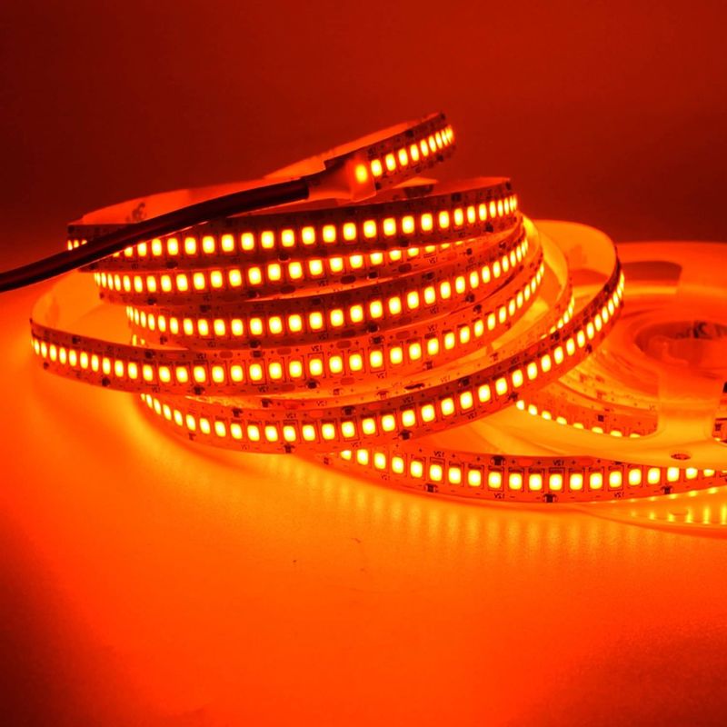 24V Haute luminosité 240LEDS SMD 2835 LED Strip Light 1200LEDs 16,4Ft Couleurs étanches Rouge Vert Bleu Orange Pour KTV