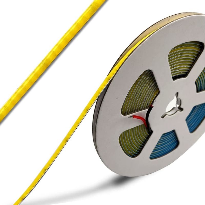 Largeur de 3 mm Super étroite bande COB LED 400Leds / m Bleu glacé 5m Durée de vie plus longue Éclairage personnalisé