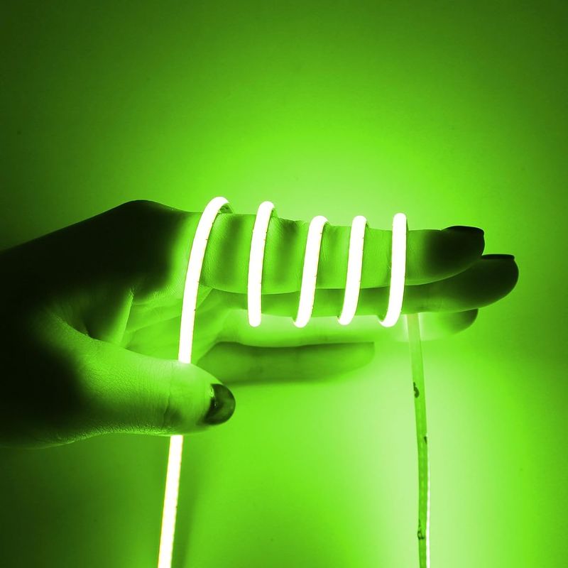 Largeur de 3 mm Super étroite bande COB LED 400Leds / m Bleu glacé 5m Durée de vie plus longue Éclairage personnalisé