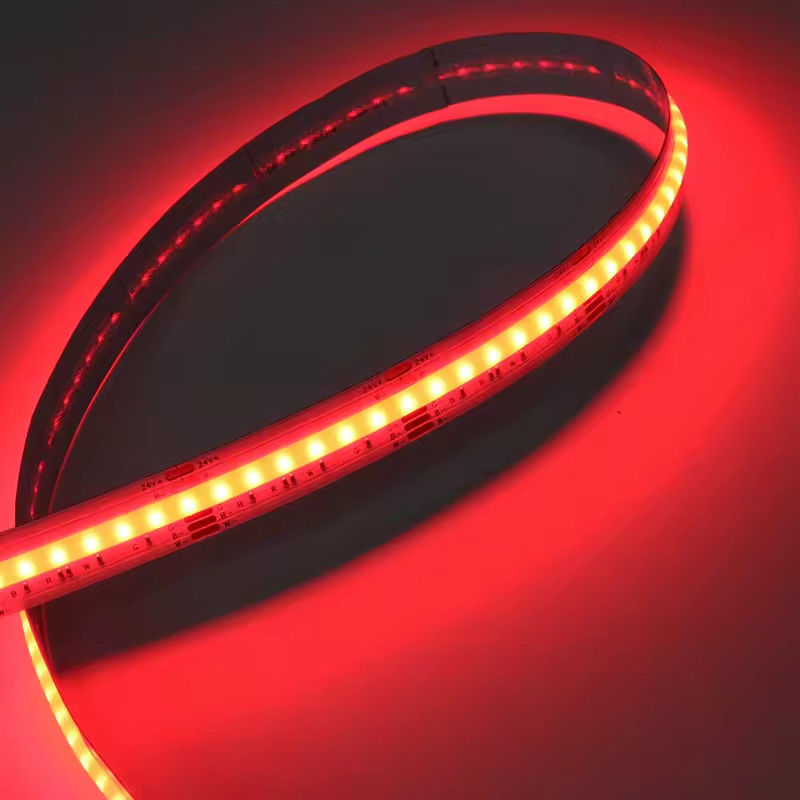 Super luminosité bande LED COB RGB 12 mm couleur multiple 120 degrés super large 1080 LED/m COB bande lumineuse pleine couleur