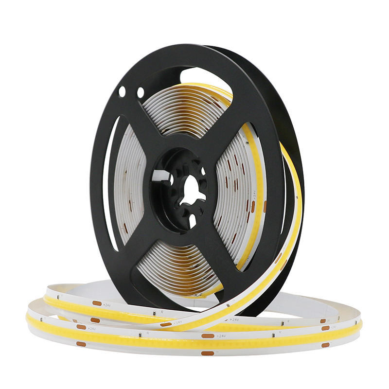 Vente à chaud 480LEDs 12W/M Dimmable IP20 90Ra COB LED Strip 12V/24V Voltage d'entrée