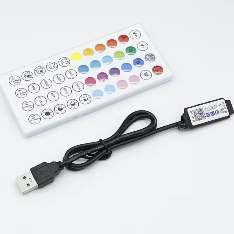 Smart LED 5V 44ekys RGB contrôleur de bande LED wifi tuyau APP USB Bluetooth attenuateur de lumière striscia contrôleur pour bande LED