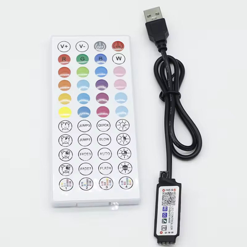 Smart LED 5V 44ekys RGB contrôleur de bande LED wifi tuyau APP USB Bluetooth attenuateur de lumière striscia contrôleur pour bande LED