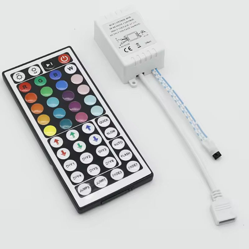 Fabrique originale 44clés 5V 12V 24V RGB LED contrôleur RF sans fil LED lumière monochrome Dimmer contrôleur à distance pour led