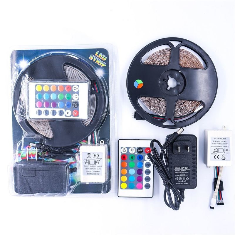 Dimmable SMD Flexible RGB LED Strip 60 leds/m DC12V Entrée pour une ambiance colorée