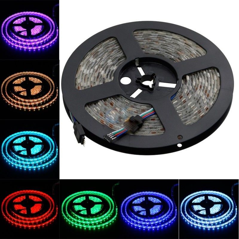 5m 150 leds TV rétroéclairage LED bande DC5V télécommande 24 touches SMD5050 RGB bande Tira port USB bande LED flexible