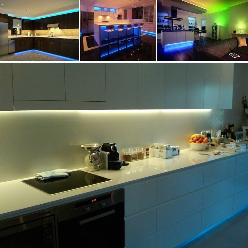 Dimmable SMD Flexible RGB LED Strip 60 leds/m DC12V Entrée pour une ambiance colorée