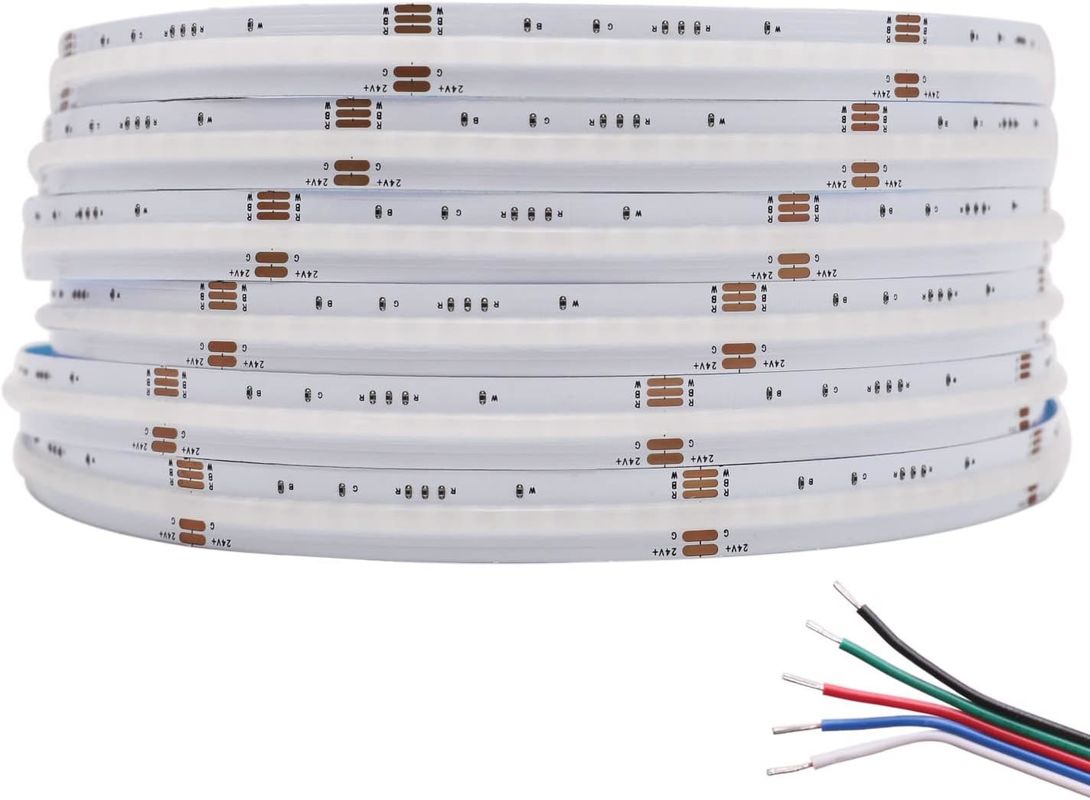 bande LED COB RGBW 19W avec 784 LED/m IP20 et contrôle DMX512/RF/Bluetooth/WiFi
