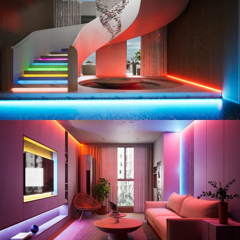 bande LED COB RGBW 19W avec 784 LED/m IP20 et contrôle DMX512/RF/Bluetooth/WiFi