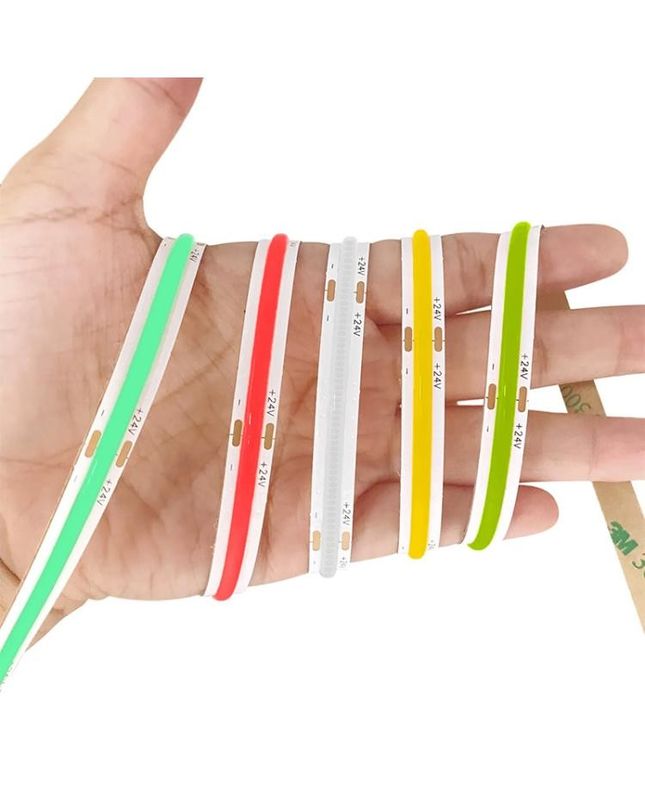 Certificat CE ROHS COB Lumière à bande rouge vert bleu rose haute densité 480 Lumière à bande