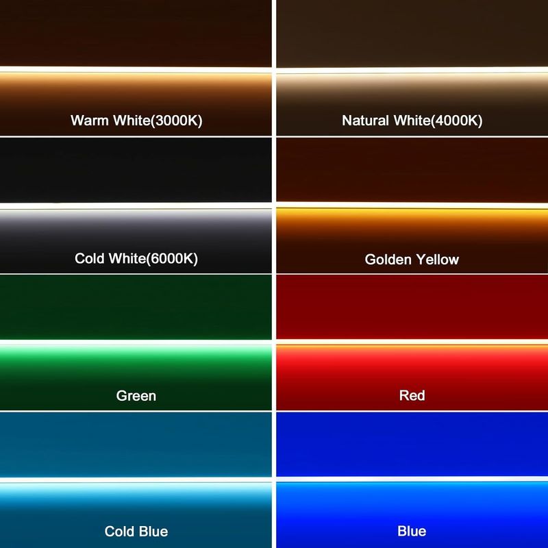Certificat CE ROHS COB Lumière à bande rouge vert bleu rose haute densité 480 Lumière à bande