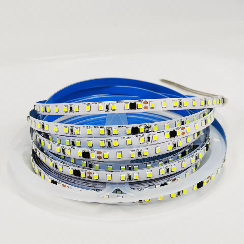 120 LED/m bande LED flexible pour l'intérieur Pas besoin de conducteur CRI80 2835 SMD 8 mm PCB Longueur 5M/10M