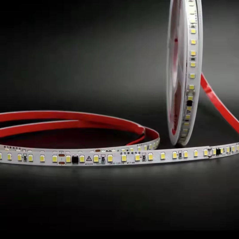 Lampes à bande LED coupables 110V 10cm IP65 120 2835 Lampes à bande LED non étanches IP20 Bandes LED flexibles