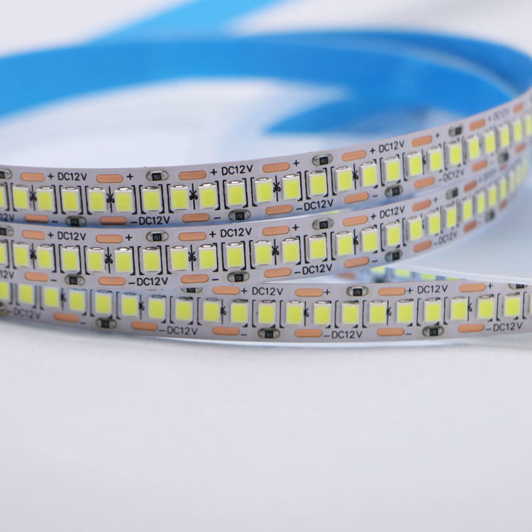 DC12V/24V 10mm 5M/Roll 2835 80Ra bande LED avec PCB blanc et angle de faisceau de 120°