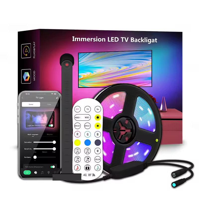 Décoration de la maison 3.8M 5M USB IP20 TV rétroéclairage LED avec musique WIFI TUYA Smart Home contrôle APP