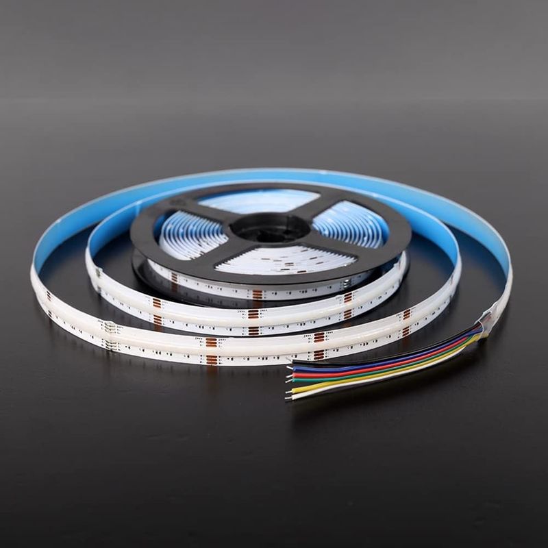 Ultra Bright 840 LEDs/m 24V DC COB LED Strip Light 12mm large PCB pour l'éclairage domestique et commercial