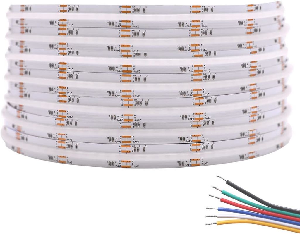 Ultra Bright 840 LEDs/m 24V DC COB LED Strip Light 12mm large PCB pour l'éclairage domestique et commercial