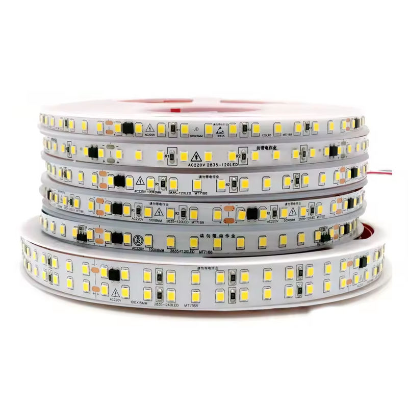 Le conducteur est libre Ip44 220V 110V 2835 240led 10cm coupé en arrière bâton 127V imperméable à l'eau 10cm coupé flexible bande LED pour l'extérieur