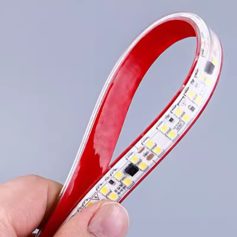 Pas de conducteur haute tension 220V sans conducteur bande lumineuse autoadhésive 240leds smd 2835 IP67 IP65 lumière de ligne décorative