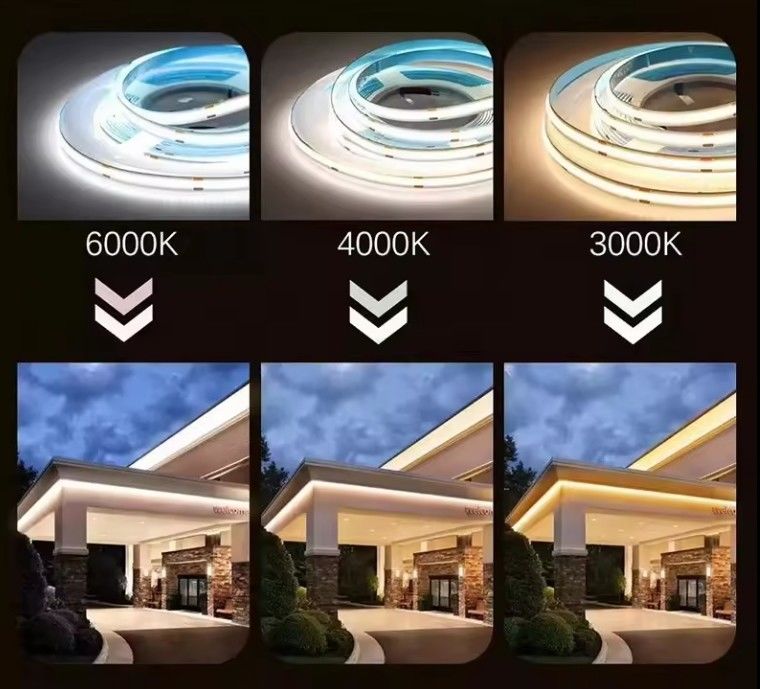 lampe à bande LED à haute tension COB à l'extérieur étanche à l'eau prix de gros