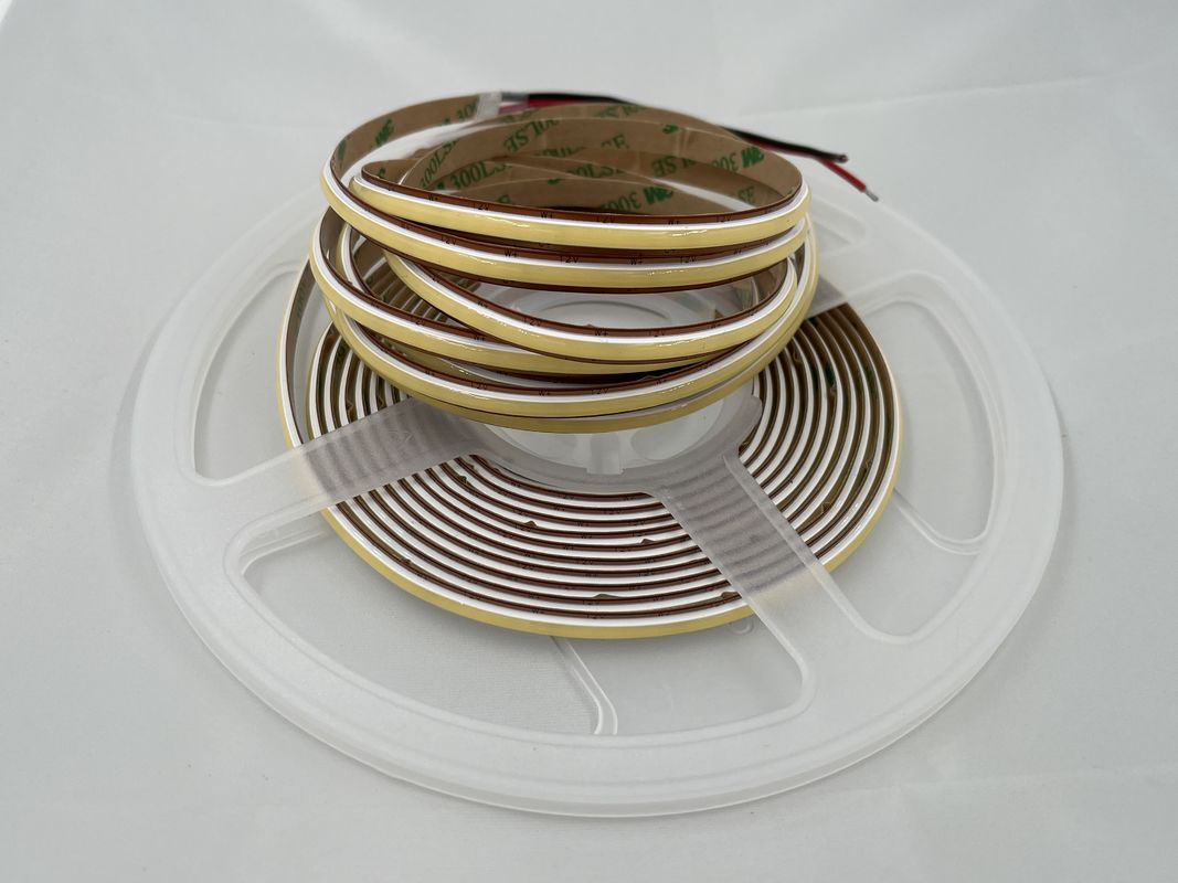 12V COB576Led/M 6,6MM Largeur Dimmable 2700K à 6500K CCT COB LED Strip Éclairage flexible certifié CE