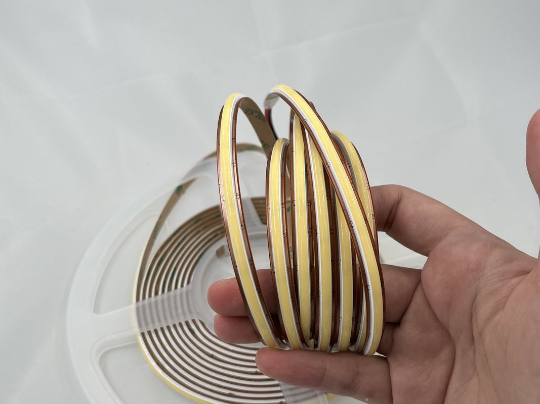 12V COB576Led/M 6,6MM Largeur Dimmable 2700K à 6500K CCT COB LED Strip Éclairage flexible certifié CE