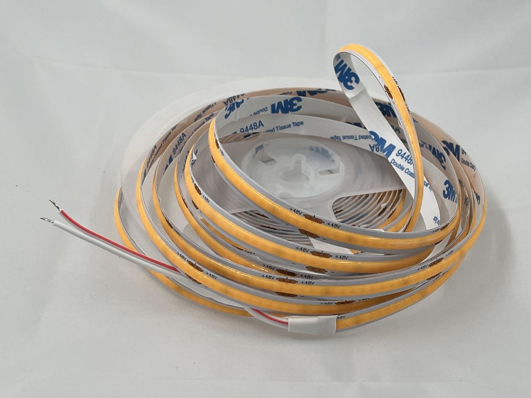 48V COB 320leds/M 90CRI Dimmable 100lm/W 11W/M Flexible COB LED Strip Light Pour la décoration intérieure