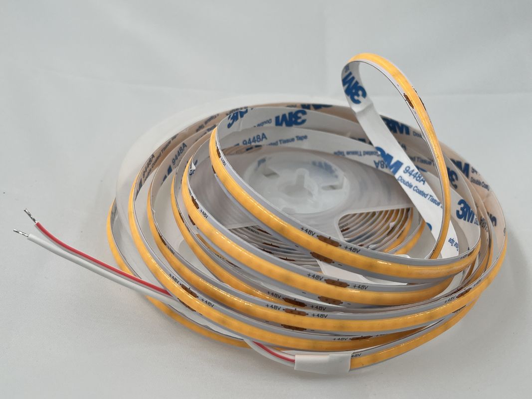 48V COB 320leds/M 90CRI Dimmable 100lm/W 11W/M Flexible COB LED Strip Light Pour la décoration intérieure