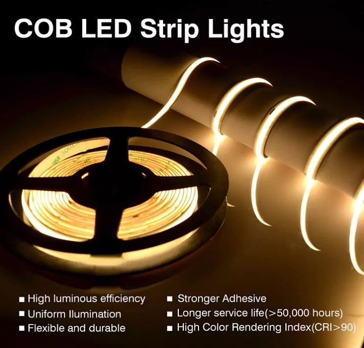 Décoration intérieure/extérieure Profil résistant à l'eau Lumière COB LED bande avec contrôle de capteur