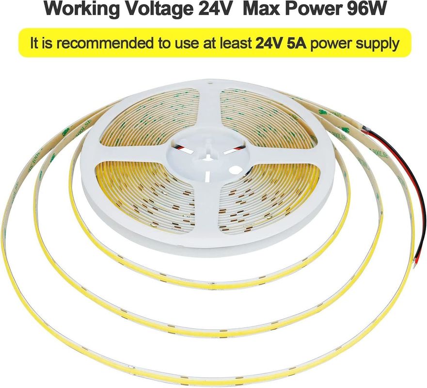 Décoration intérieure extérieure COB LED Strip Light haute CRI 280 320/480 télécommande