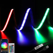 12V / 24V 8mm 90Ra 320d fob Profil d'aluminium COB bande LED pour la décoration