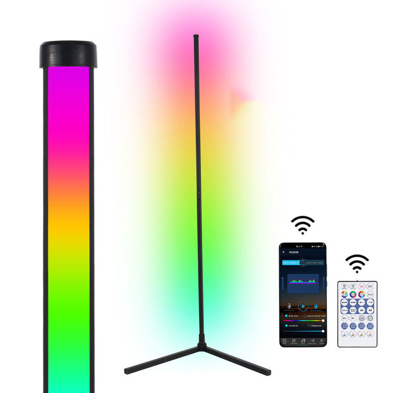 Éclairage intérieur décoratif moderne Lampade de sol LED RGB IC Smart Corner Atmosphere Light