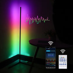 Éclairage intérieur décoratif moderne Lampade de sol LED RGB IC Smart Corner Atmosphere Light