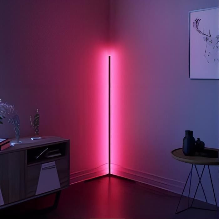 2 Lumière de sol ambiante avec DC5V 68PCS Chip numérique IP20 Longueur 1,5 m Contrôleur IR PP Couverture