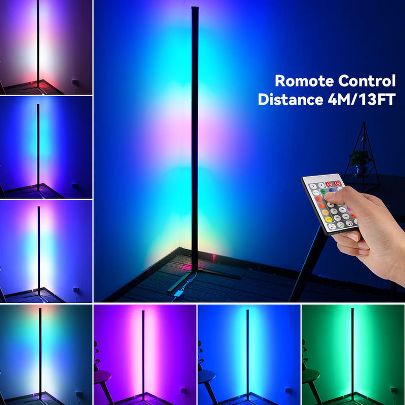 2 Lumière de sol ambiante avec DC5V 68PCS Chip numérique IP20 Longueur 1,5 m Contrôleur IR PP Couverture