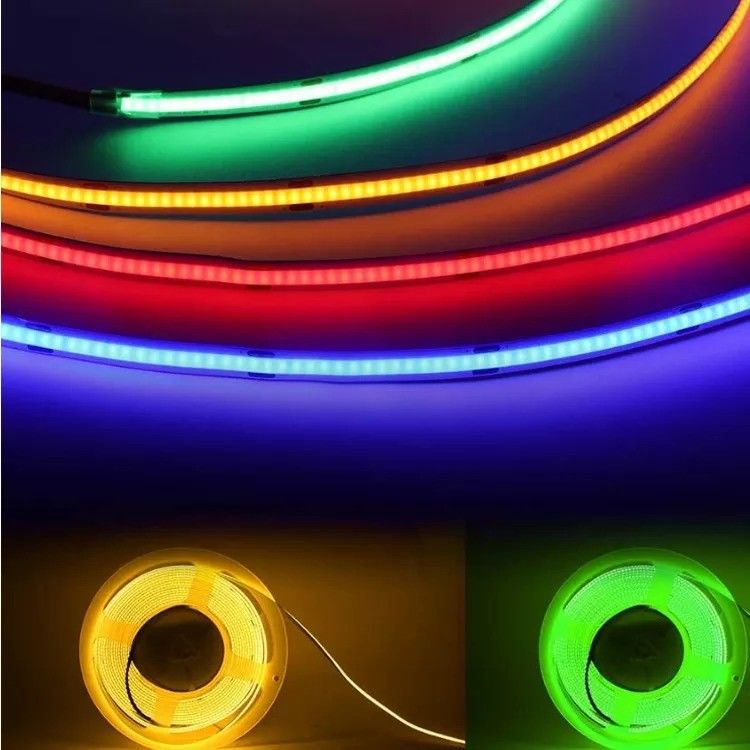 8mm Led Cob Strip 24v Light Strip Usb Tv rétroéclairage Flex 12v ultra mince Petit Cob Led Strip lumière