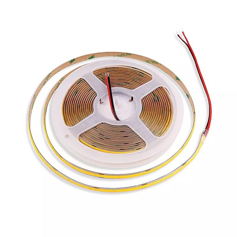 Intérieur et extérieur 230v 220v Ac Fob Cob Led Tape chaud blanc bleu Ip65 imperméable à l'eau 0,3kg Poids du produit