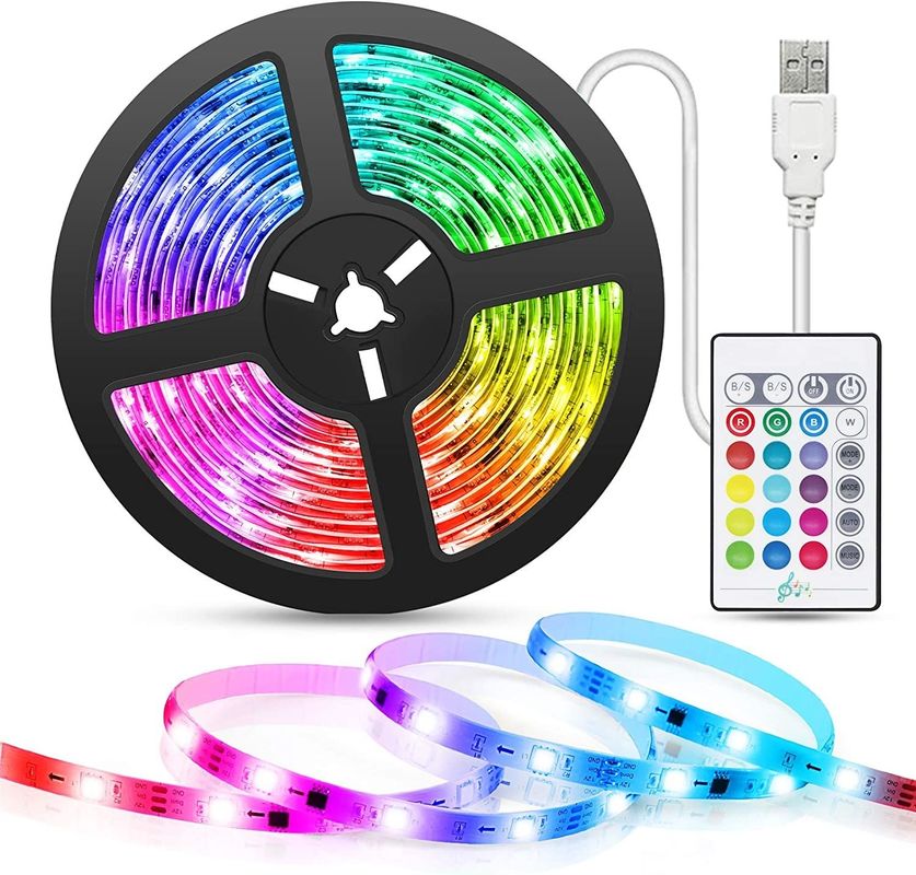 bande LED intelligente pour la décoration 12V 5V contrôle USB synchronisation de musique et température des couleurs RVB
