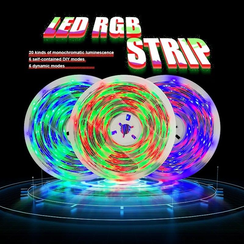 Home Bar LED Light Strips Support de conception de jardin Dimmer 12V 32ft Smart 5050 RGB 1670