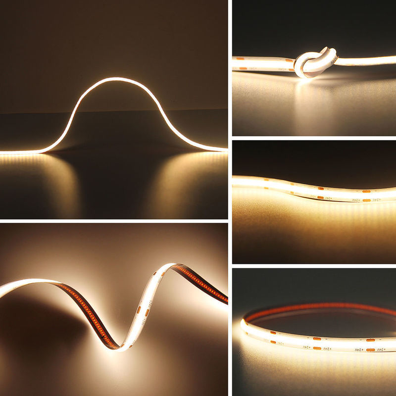 120 degrés angle de faisceau COB 320 LED 24V 8mm 10mm LED Strip lumière pour la décoration du jardin