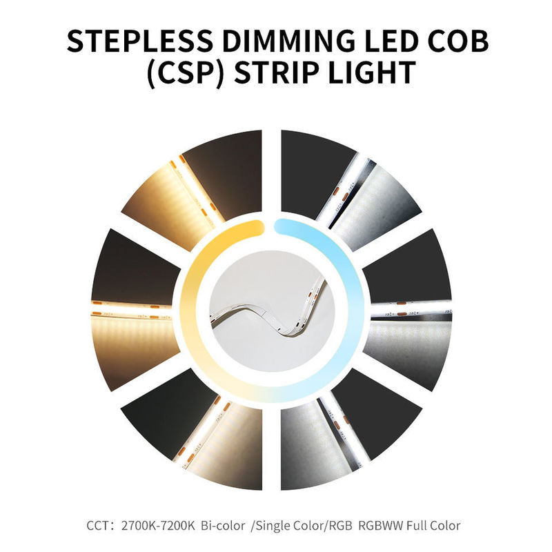 120 degrés angle de faisceau COB 320 LED 24V 8mm 10mm LED Strip lumière pour la décoration du jardin