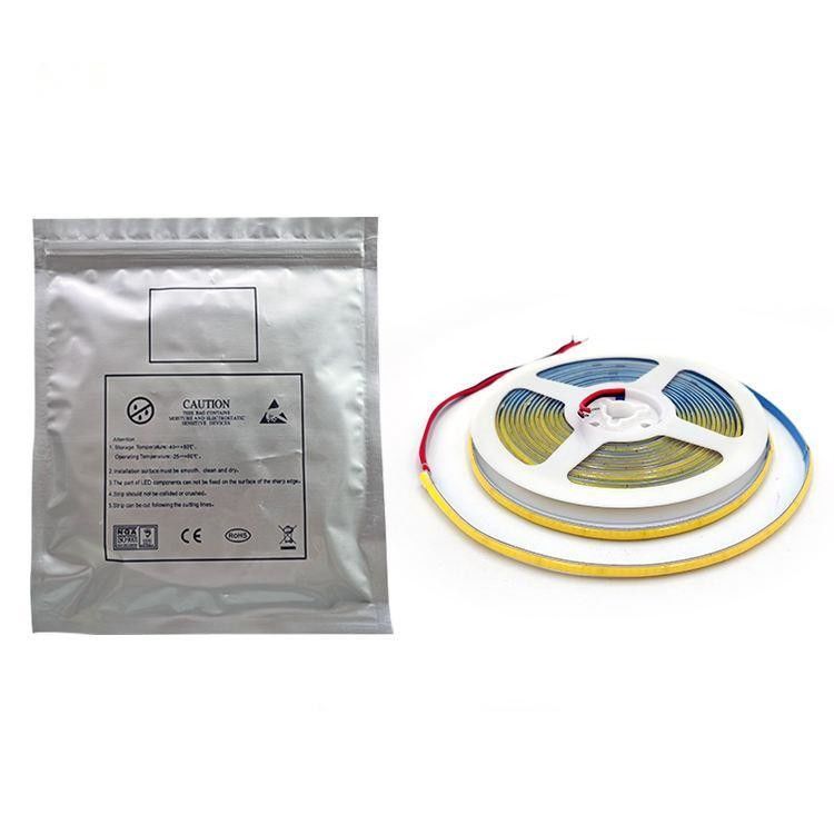 CE ROHS Approuvé Lumière à bande COB imperméable à l'eau avec commande de commutateur et 320 led de haute densité