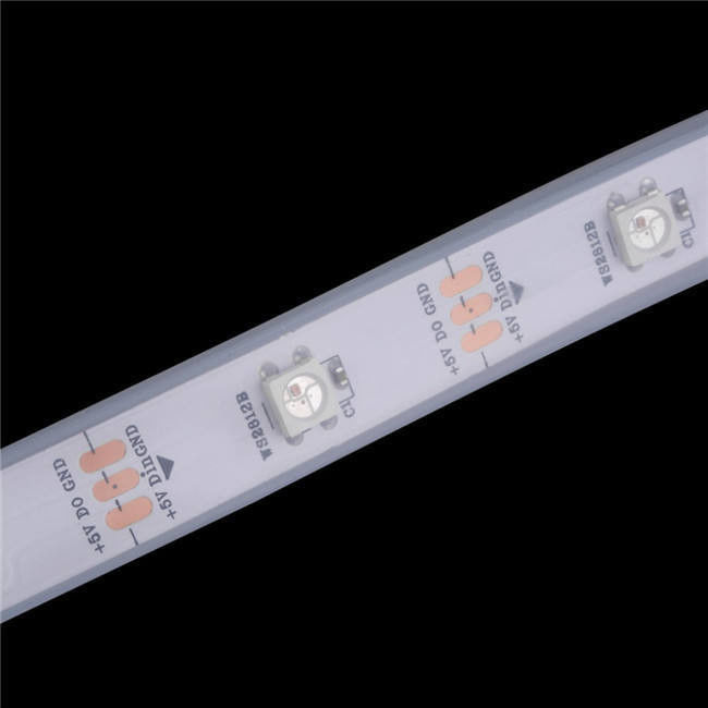 12V étanche à l'eau ws2812 ws2811 LED Strip 60leds pour la couleur magique décoration RGB CRI Ra 80